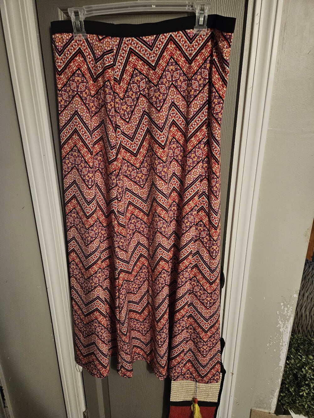 BRAND NEW ** Boho Chevron Print Maxi Skirt